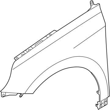 Hyundai 66311-GI000 PANEL-FENDER,LH