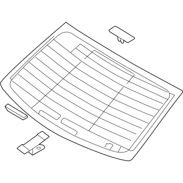 Hyundai 87110-T1000 GLASS ASSY-REAR WINDOW