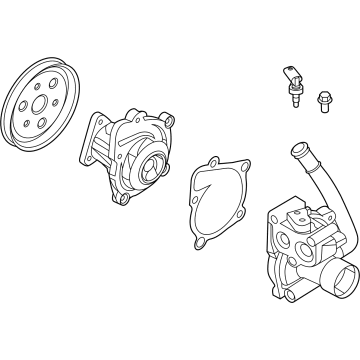 Hyundai Santa Fe Water Pump - 25100-2S000