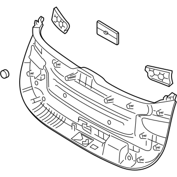 Hyundai 81710-S1100-NNB Trim Assembly-Tail Gate LWR