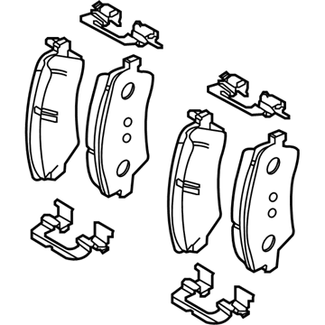 2021 Hyundai Ioniq Brake Pad Set - 58101-G2A00