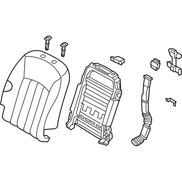 Hyundai 88300-3N340-XIT Back Assembly-Front Seat Driver