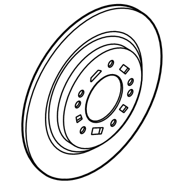 2022 Hyundai Elantra Brake Disc - 58411-L1000