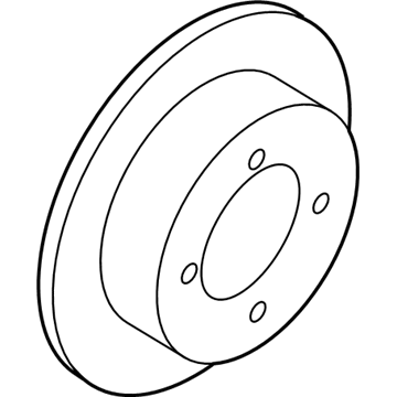 Hyundai 58411-D4650 Disc-Rear Brake