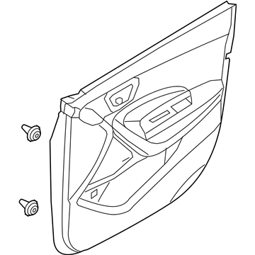 Hyundai 82307-4Z010-RYN Panel Assembly-Front Door Trim,LH