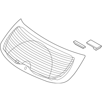 Hyundai 87110-2S000 Glass Assembly-Tail Gate