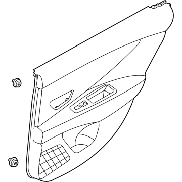 Hyundai 83307-AB000-NNB Panel Assembly-Rear Door Trim,LH