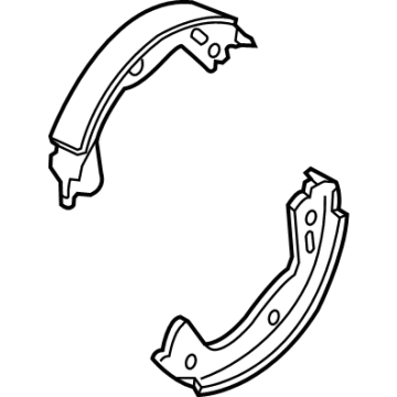 Hyundai 58305-B1A51 Shoe & Lining Kit-Rear Parking Brake