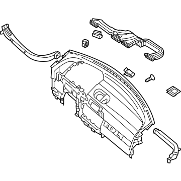 Hyundai 84701-GI100-VKE CRASH PAD ASSY-MAIN