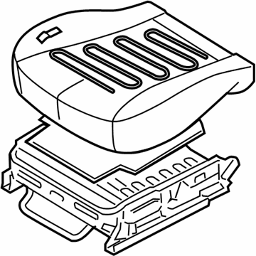 Hyundai 88200-4J360-KS6 Cushion Assembly-Front Seat,Passenger