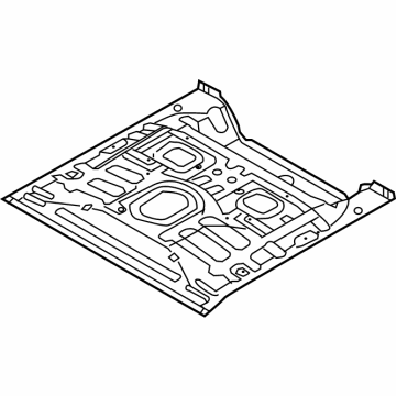 Hyundai 65513-G7500 Panel Assembly-Rear Floor,RR