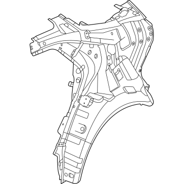 Hyundai 71602-IB000 PANEL ASSY-QUARTER INNER,RH