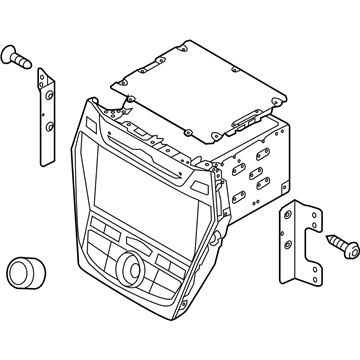 Hyundai 96560-4Z111-4X Head Unit Assembly-Avn