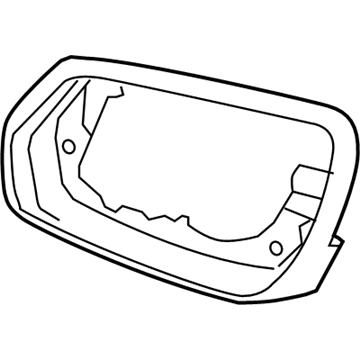 Hyundai 87625-B1000 Rear View Mirror Cover, Exterior, Right