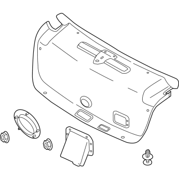 Hyundai 81050-T1020 TRIM ASSY-TRUNK LID