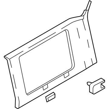 Hyundai 85860-26300-YH Trim Assembly-Rear Pillar RH