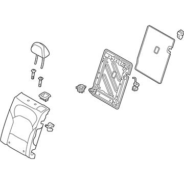 Hyundai 89300-G3020-PXD Back Assembly-RR Seat LH