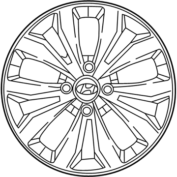 Hyundai 52960-J0100 Wheel Hub Cap Assembly