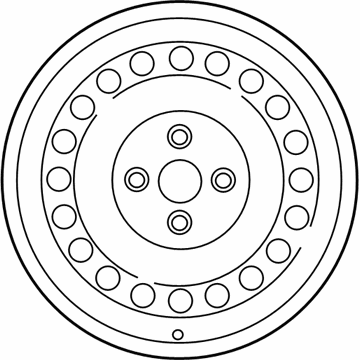 Hyundai 52910-H9100 Steel Wheel Assembly