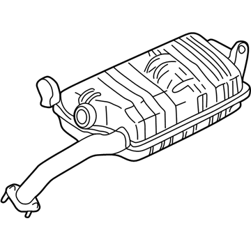 2004 Hyundai Elantra Tail Pipe - 28700-2D810