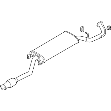 Hyundai 28600-4Z300 Center Muffler Complete