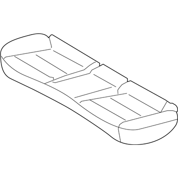 Hyundai 89150-G7100 Frame & Pad Assembly-RR Seat CUSH