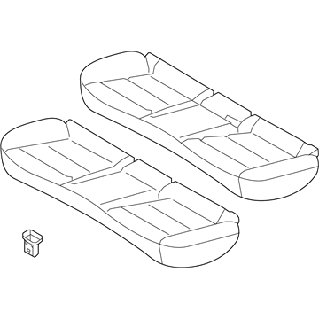 Hyundai 89100-G7600-WSJ CUSHION ASSY-RR SEAT