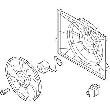 2013 Hyundai Tucson Fan Motor - 25380-2S500