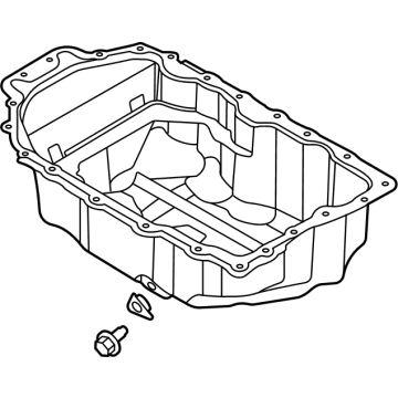 Hyundai Sonata Hybrid Oil Pan - 21510-2J600