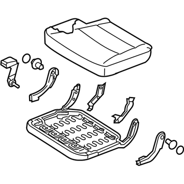 Hyundai 89100-B8530-ZZD Cushion Assembly-3RD Seat,LH