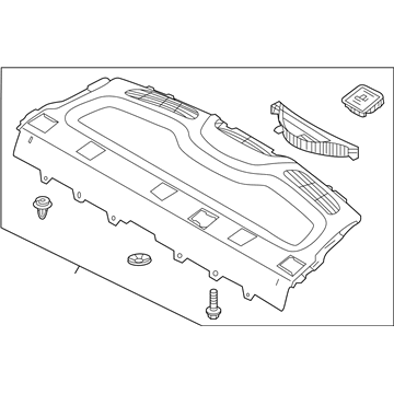 Hyundai 85610-J0000-TRY Trim Assembly-Package Tray Rear