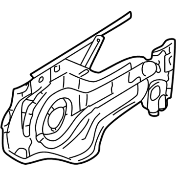 Hyundai 82405-26000 Module Panel & Regulator Assembly-Front Door,L