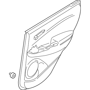 Hyundai 83308-K4000-YTT Panel Assembly-Rear Door Trim,RH