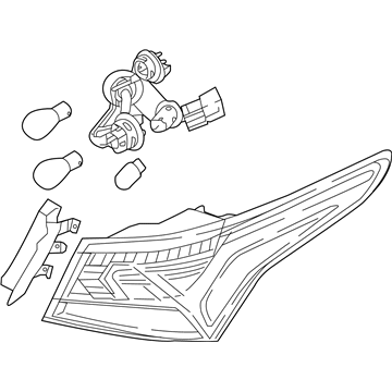 Hyundai 92402-J0010 Lamp Assembly-Rear Combination Outside,RH