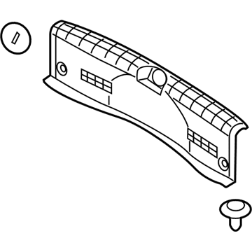 Hyundai 85770-C2500-TRY Trim Assembly-Rear Transverse