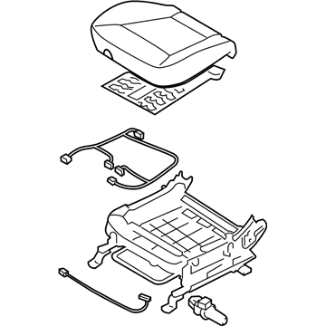 Hyundai 88100-0W700-MKV Cushion Assembly-Front Seat,Driver