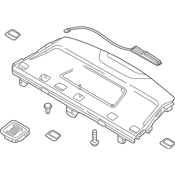 Hyundai 85610-C1150-TRY Trim Assembly-Package Tray Rear