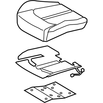 Hyundai 88203-E6002-S3P Cushion Assembly(W/O Track),Pass