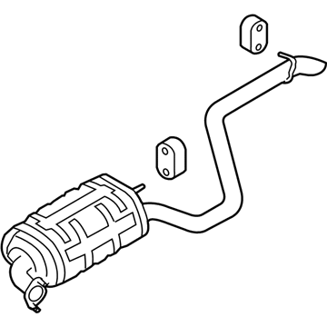 2008 Hyundai Elantra Tail Pipe - 28700-2H300