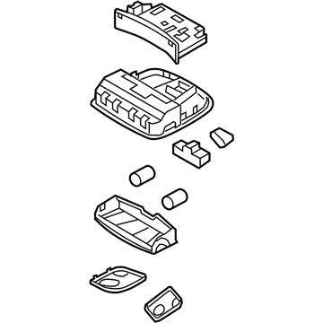 Hyundai 92800-D3000-TTX Overhead Console Lamp Assembly