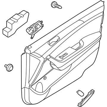 Hyundai 82308-C2230-ZPP Panel Assembly-Front Door Trim,RH