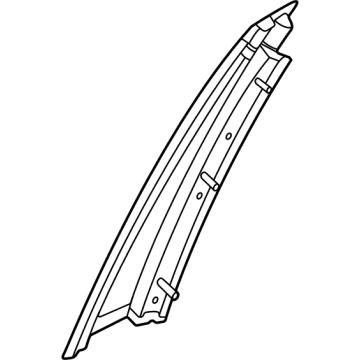 Hyundai 83260-AR000 GARNISH ASSY-RR DR FR FRAME,RH