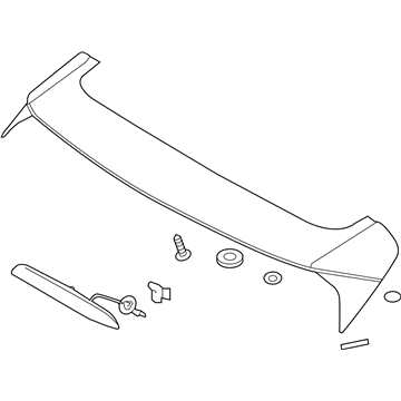 Hyundai 87210-D3000-M2F Rear Spoiler Assembly