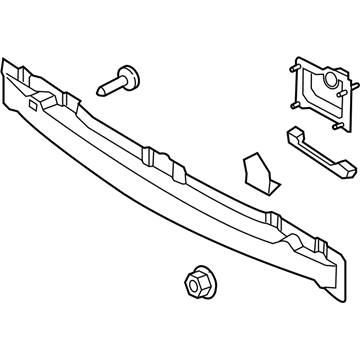 Hyundai 86630-3N000 Rail Assembly-Rear Bumper