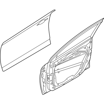 Hyundai 76004-GI000 PANEL ASSY-FRONT DOOR,RH