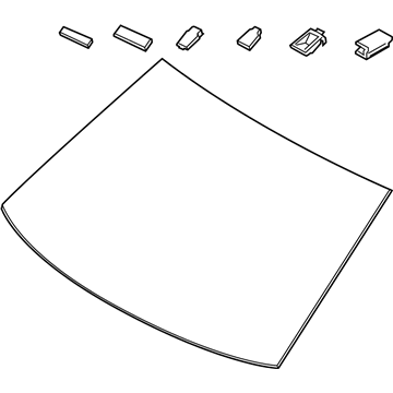 Hyundai 86111-J9121 Windshield Glass Assembly