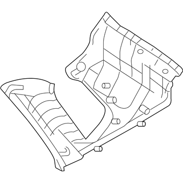 Hyundai 85850-2E300-QS Trim Assembly-Rear Pillar LH