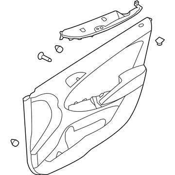 Hyundai 82307-1R330-TCE Panel Assembly-Front Door Trim,LH