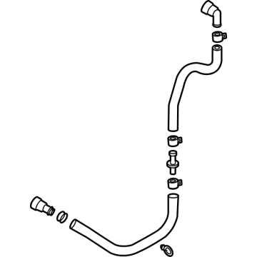 Hyundai 25436-CL000 Hose Assembly-Inverter Radiator,Lo