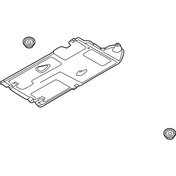 Hyundai 84247-T1000 Under Cover Assembly-Floor RR,RH